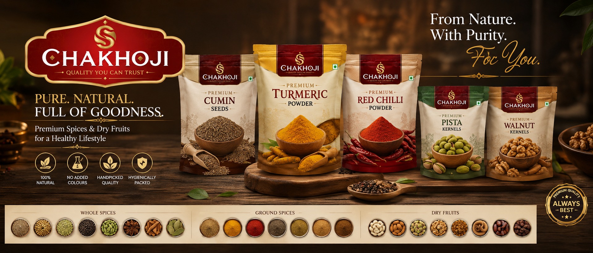 Chakhoji whole natural spices and premium products